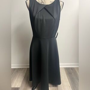 NWT Black Fit & Flare Midi Dress!